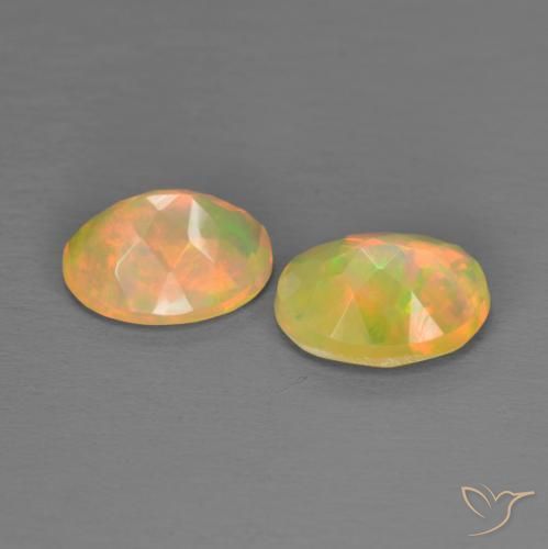 Opal Gemstones in 8 x 6 mm (calibrated) Size for Sale, Opal Stones in Multicolor Color