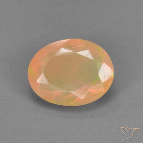 1.16ct Natural Multicolor Opal, Oval, Translucent