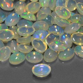 Opal Gemstone in 7 x 5 mm (calibrated) Size for Sale, Opal Stone in Multicolor Color