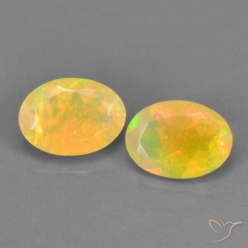 1.01ctw Natural Multicolor Opal, Oval, Transparent