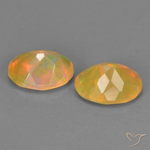 Opal Gemstones in 8 x 6 mm (calibrated) Size for Sale, Opal Stones in Multicolor Color