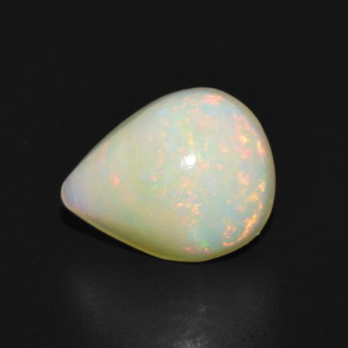 1.82 ct Multicolor Opal Gemstone, Opal Gem in Pear Cabochon Shape for Sale.