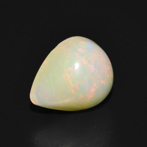 1.82 ct Multicolor Opal Stone, Natural Opal in Pear Cabochon Shape for Sale