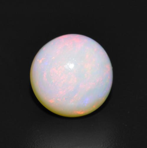 Multicolor Opal Gem - 1.2ct Round Cabochon (ID: 602127)