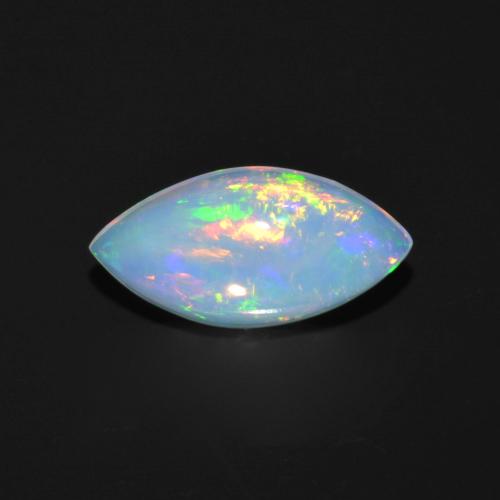 Multicolor Opal Gem - 1.3ct Marquise Cabochon (ID: 614318)