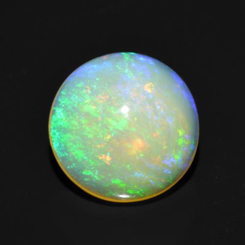 Multicolor Opal Gem - 2.9ct Round Cabochon (ID: 614383)