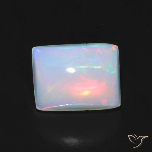 1.49ct Natural Multicolor Opal, Baguette, Transparent