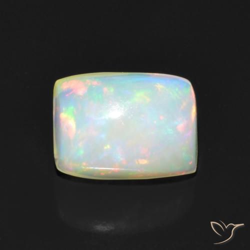 Multicolor Opal Gem - 1.4ct Cushion Cabochon (ID: 614796)