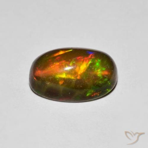Opal Gemstone in 9.4 x 6.2 mm Size for Sale, Opal Stone in Multicolor Color