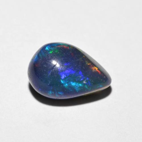 1.03 ct Multicolor Opal Stone, Natural Opal in Pear Cabochon Shape for Sale