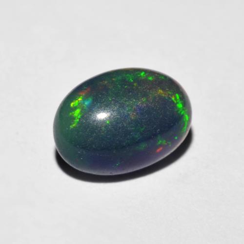 0.94 ct Multicolor Opal Stone, Natural Opal in Oval Cabochon Shape for Sale