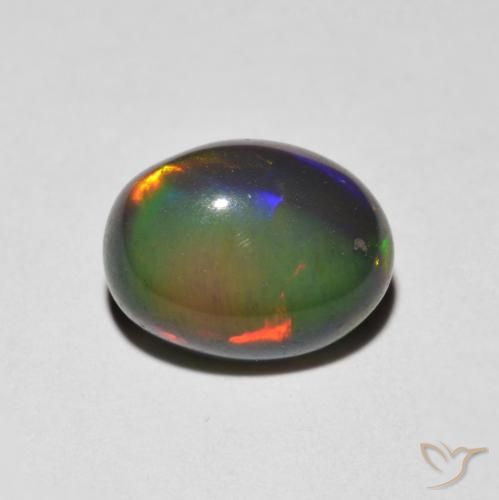 1.23ct Natural Multicolor Opal, Oval, Opaque