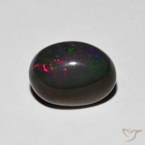 0.96ct Natural Multicolor Opal, Oval, Opaque