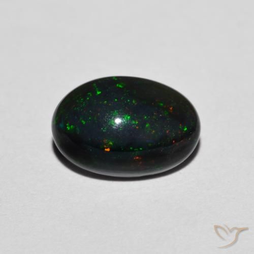 0.93 ct Multicolor Opal, 9.1 x 6.2 mm Oval Cut From Ethiopia, Photo A