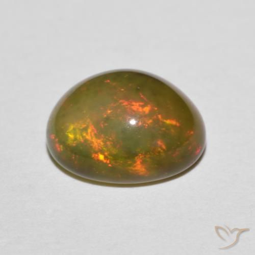 Opal Gemstone in 8.5 x 6.8 mm Size for Sale, Opal Stone in Multicolor Color