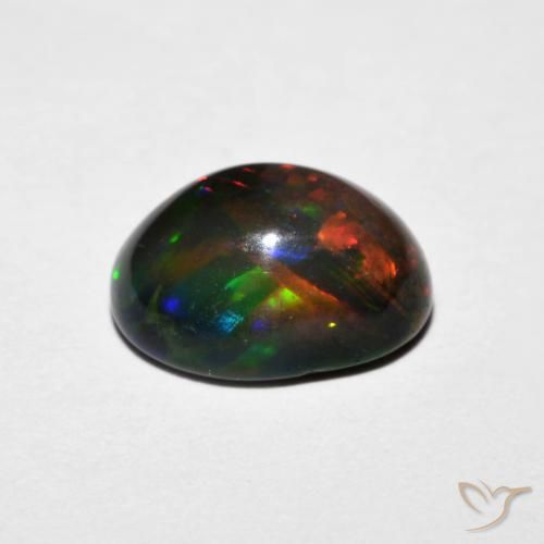 Opal Gemstone in 9 x 6.6 mm Size for Sale, Opal Stone in Multicolor Color