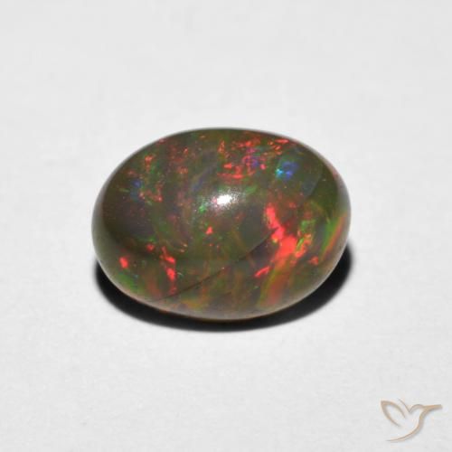 1.02ct Natural Multicolor Opal, Oval, Translucent