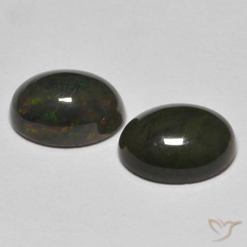 Opal Gemstones in 8 x 6 mm (calibrated) Size for Sale, Opal Stones in Multicolor Color