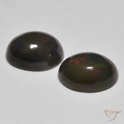 Opal Gemstones in 8 x 6 mm (calibrated) Size for Sale, Opal Stones in Multicolor Color