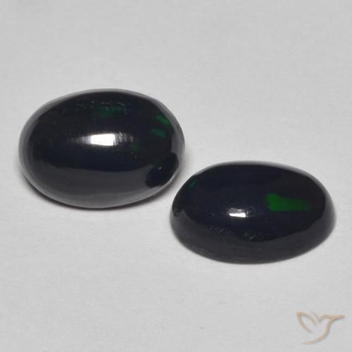 0.93 ctw Multicolor Opal Stones, Natural Opal in Oval Cabochon Shape for Sale