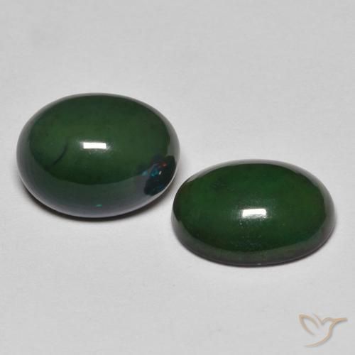 2.41 ctw Multicolor Opal Stones, Natural Opal in Oval Cabochon Shape for Sale