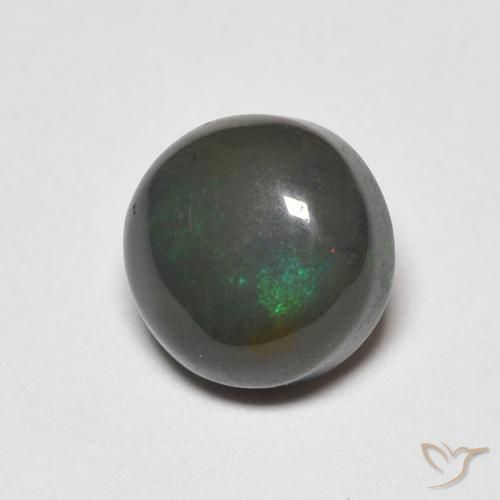 0.82 ct Multicolor Opal Stone, Natural Opal in Round Cabochon Shape for Sale