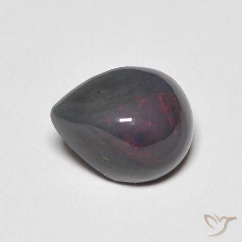 0.59 ct Multicolor Opal Stone, Natural Opal in Pear Cabochon Shape for Sale