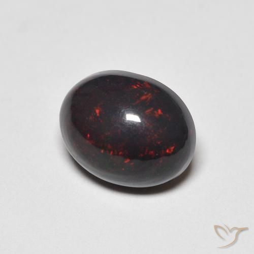 1.38 ct Multicolor Opal Stone, Natural Opal in Oval Cabochon Shape for Sale