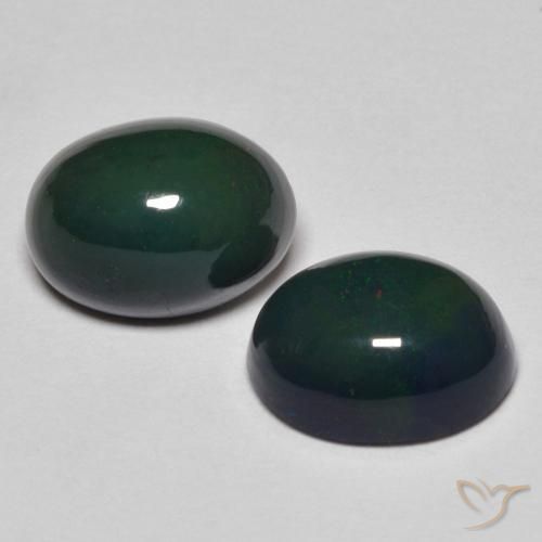 1.94 ctw Multicolor Opal Stones, Natural Opal in Oval Cabochon Shape for Sale
