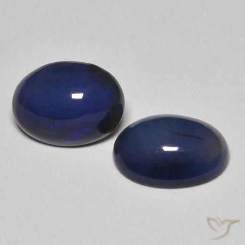 1.34 ctw Multicolor Opal Stones, Natural Opal in Oval Cabochon Shape for Sale
