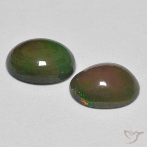 Opal Gemstones in 8 x 6 mm (calibrated) Size for Sale, Opal Stones in Multicolor Color