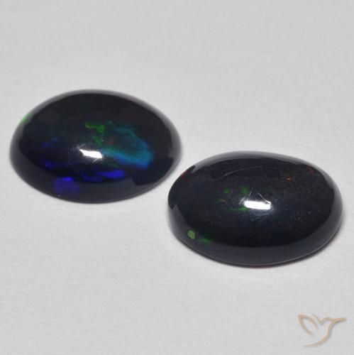 Opal Gemstones in 9 x 7 mm (calibrated) Size for Sale, Opal Stones in Multicolor Color