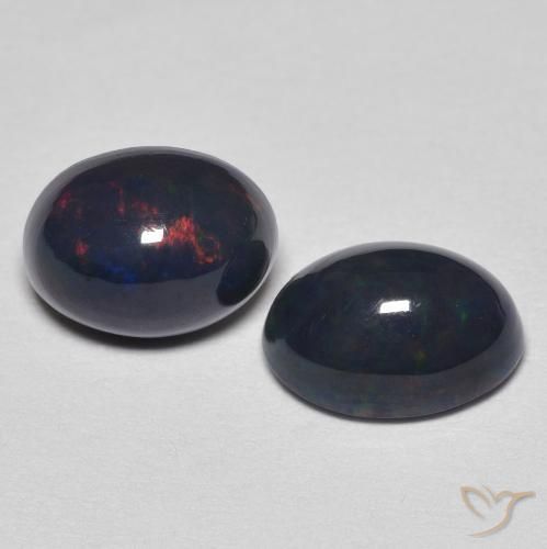 1.76 ctw Multicolor Opal Stones, Natural Opal in Oval Cabochon Shape for Sale