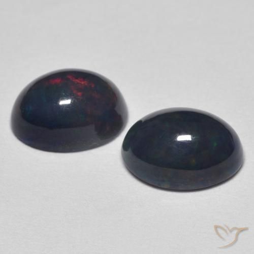 Opal Gemstones in 8 x 6 mm (calibrated) Size for Sale, Opal Stones in Multicolor Color