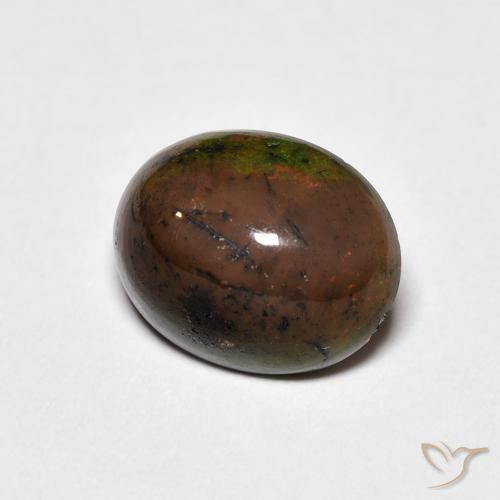 1.48 ct Multicolor Opal Stone, Natural Opal in Oval Cabochon Shape for Sale