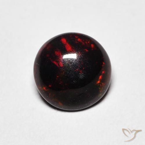0.52ct Natural Multicolor Opal, Round, Opaque