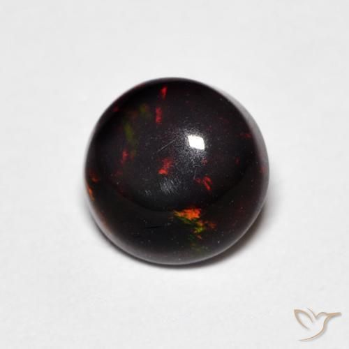 0.52 ct Multicolor Opal Stone, Natural Opal in Round Cabochon Shape for Sale