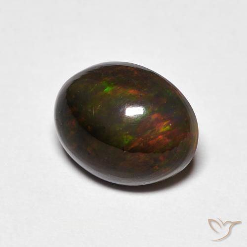 1.78 ct Multicolor Opal Stone, Natural Opal in Oval Cabochon Shape for Sale
