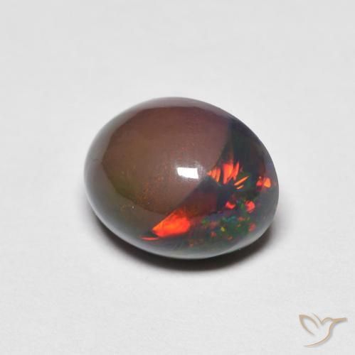 1.47 ct Multicolor Opal Stone, Natural Opal in Oval Cabochon Shape for Sale