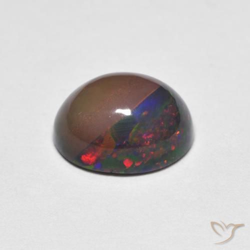 Opal Gemstone in 9 x 7 mm (calibrated) Size for Sale, Opal Stone in Multicolor Color