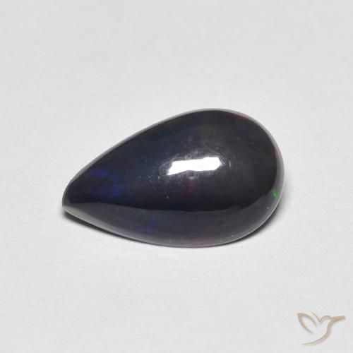 1.13 ct Multicolor Opal Stone, Natural Opal in Pear Cabochon Shape for Sale