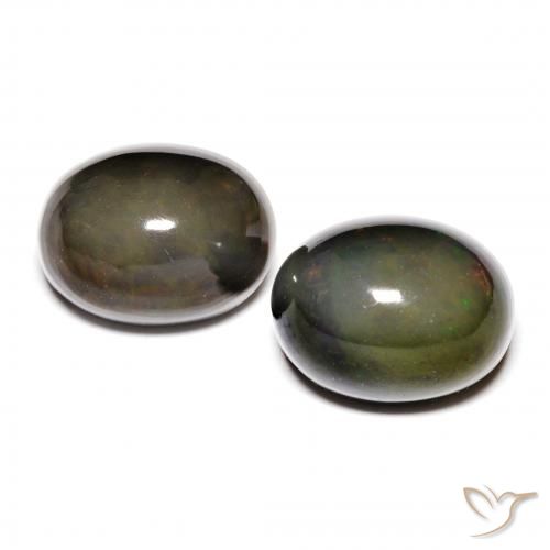 2.97ctw Natural Multicolor Opal, Oval, Opaque