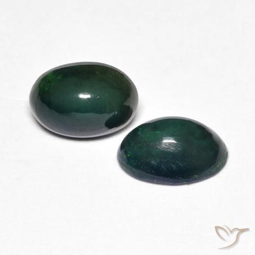 0.86 ctw Multicolor Opal Stones, Natural Opal in Oval Cabochon Shape for Sale
