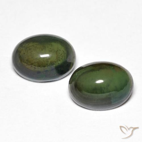 1.43 ctw Multicolor Opal Gemstones, Opal Gems in Oval Cabochon Shape for Sale.