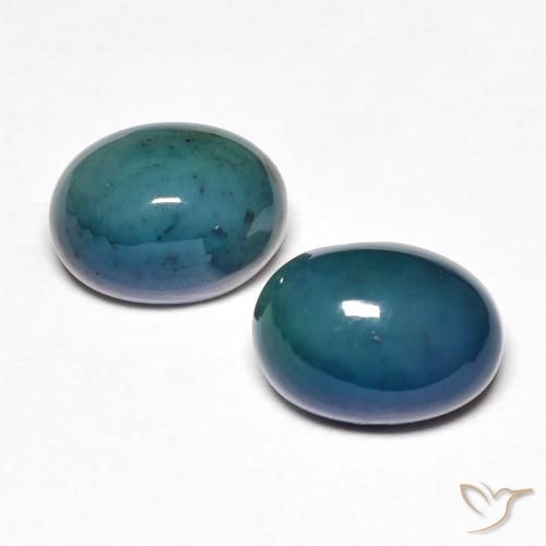 1.44 ctw Multicolor Opal Gemstones, Opal Gems in Oval Cabochon Shape for Sale.