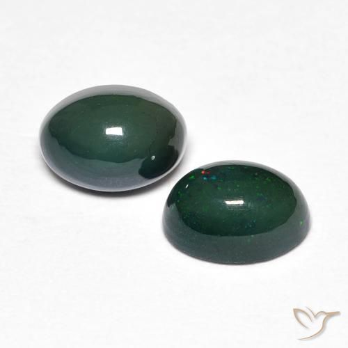 1.15 ctw Multicolor Opal Stones, Natural Opal in Oval Cabochon Shape for Sale