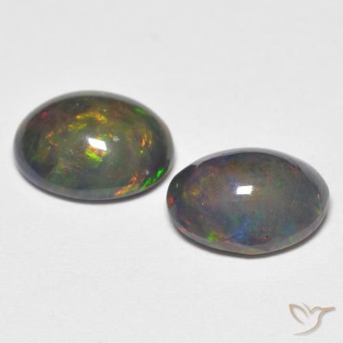 Opal Gemstones in 9 x 7 mm (calibrated) Size for Sale, Opal Stones in Multicolor Color