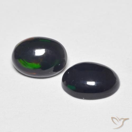 0.80 ctw Multicolor Opal Stones, Natural Opal in Oval Cabochon Shape for Sale