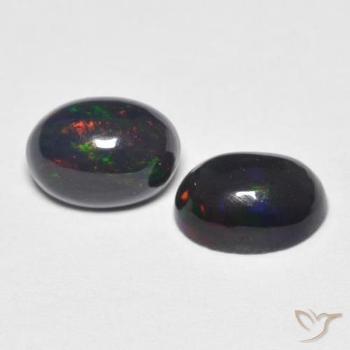 0.93 ctw Multicolor Opal Stones, Natural Opal in Oval Cabochon Shape for Sale
