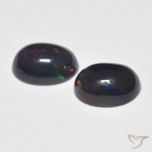 Opal Gemstones in 7 x 5 mm (calibrated) Size for Sale, Opal Stones in Multicolor Color